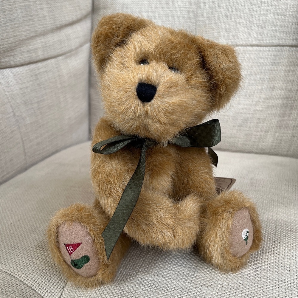 BOYDS Mulligan T. Duffer Golf Plush Jointed Bear Original Tags Gift Idea